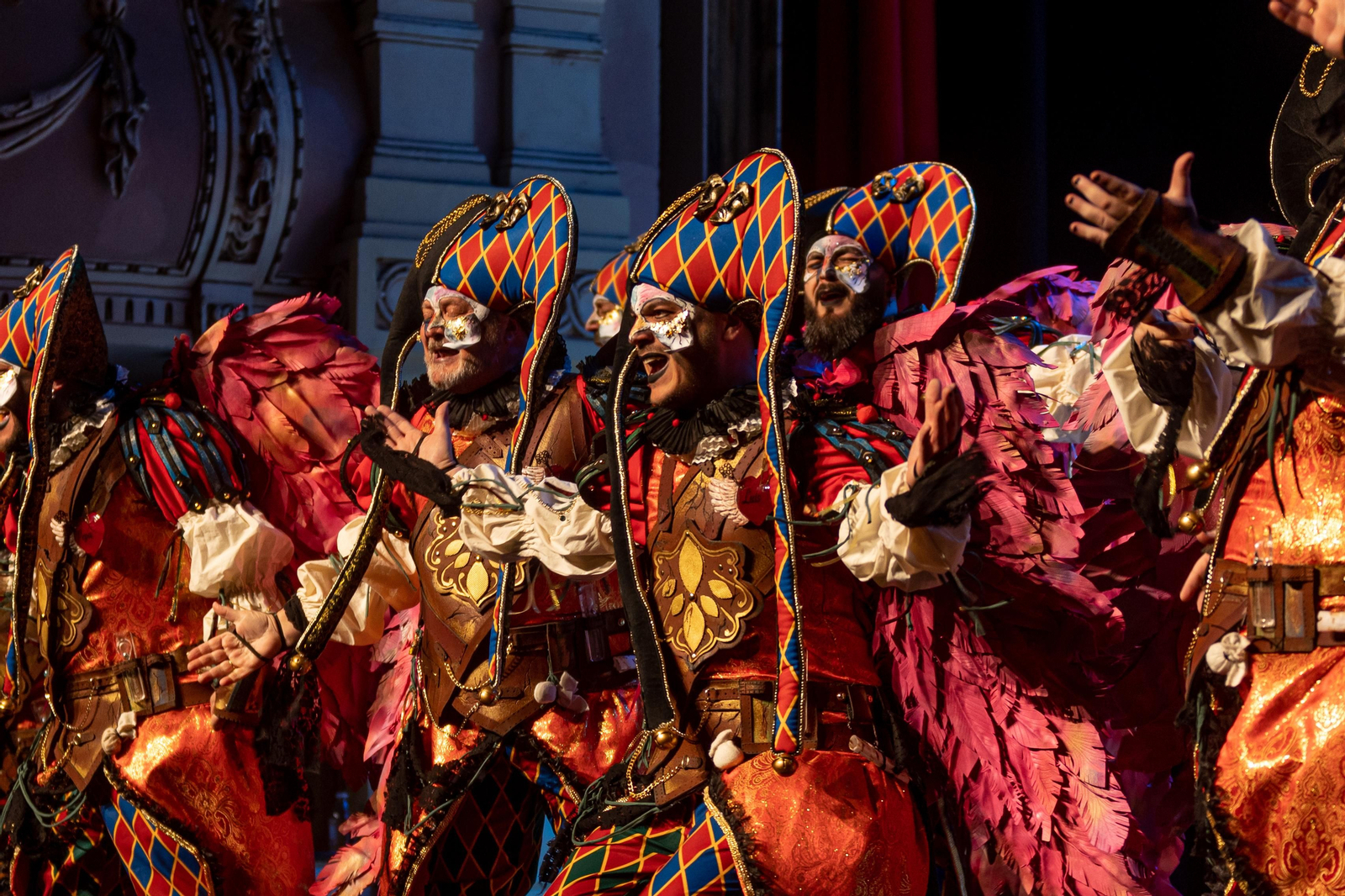 Imágenes de la primera jornada del concurso del Carnaval Colombino 2023