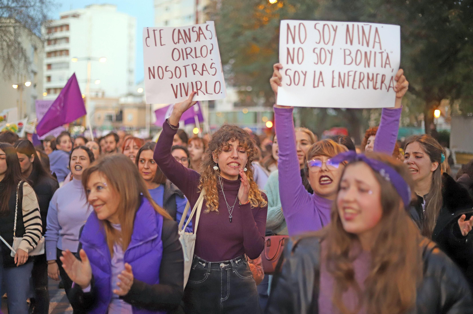 Imágenes de la manifestación del 8 de marzo, Día Internacional de la Mujer