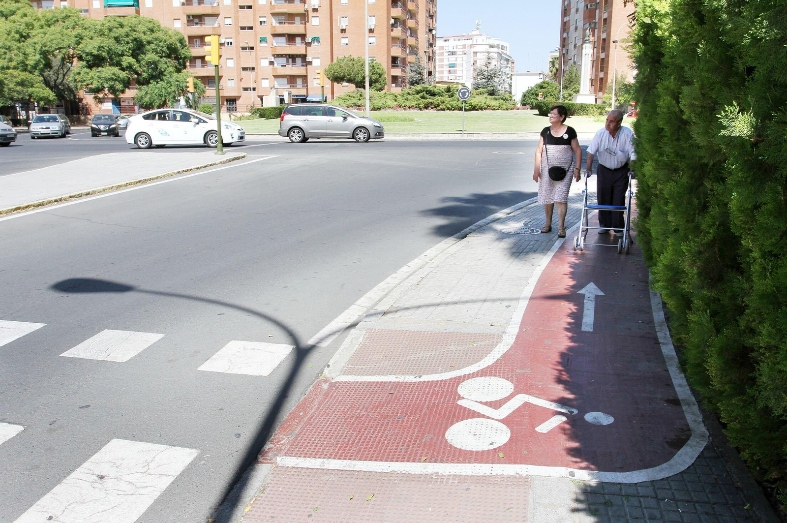 Tramo de carril bici
