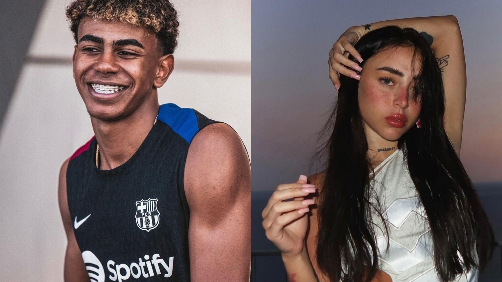 Lamine Yamal y Nickie Nicole