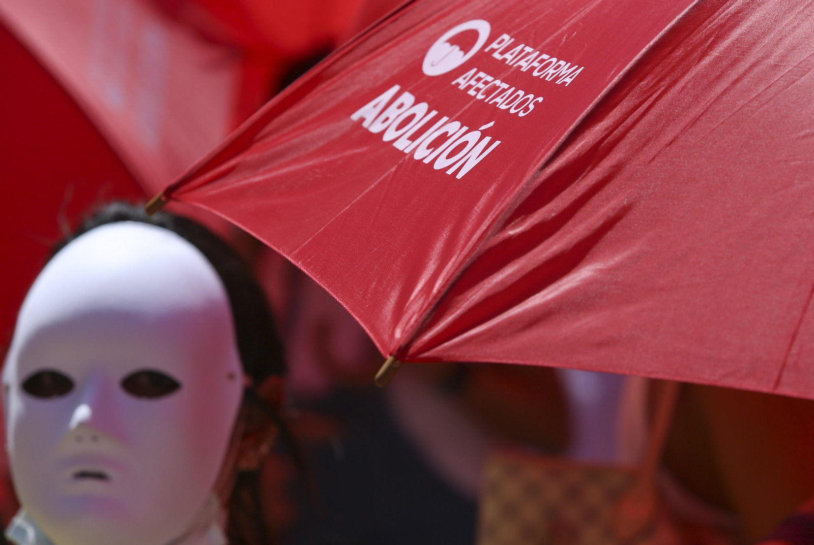 Las fotos de la protesta de prostitutas en Málaga