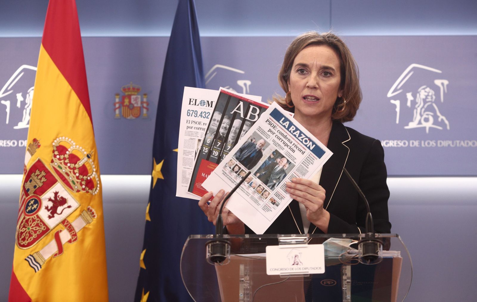 La portavoz del PP, Cuca Gamarra.