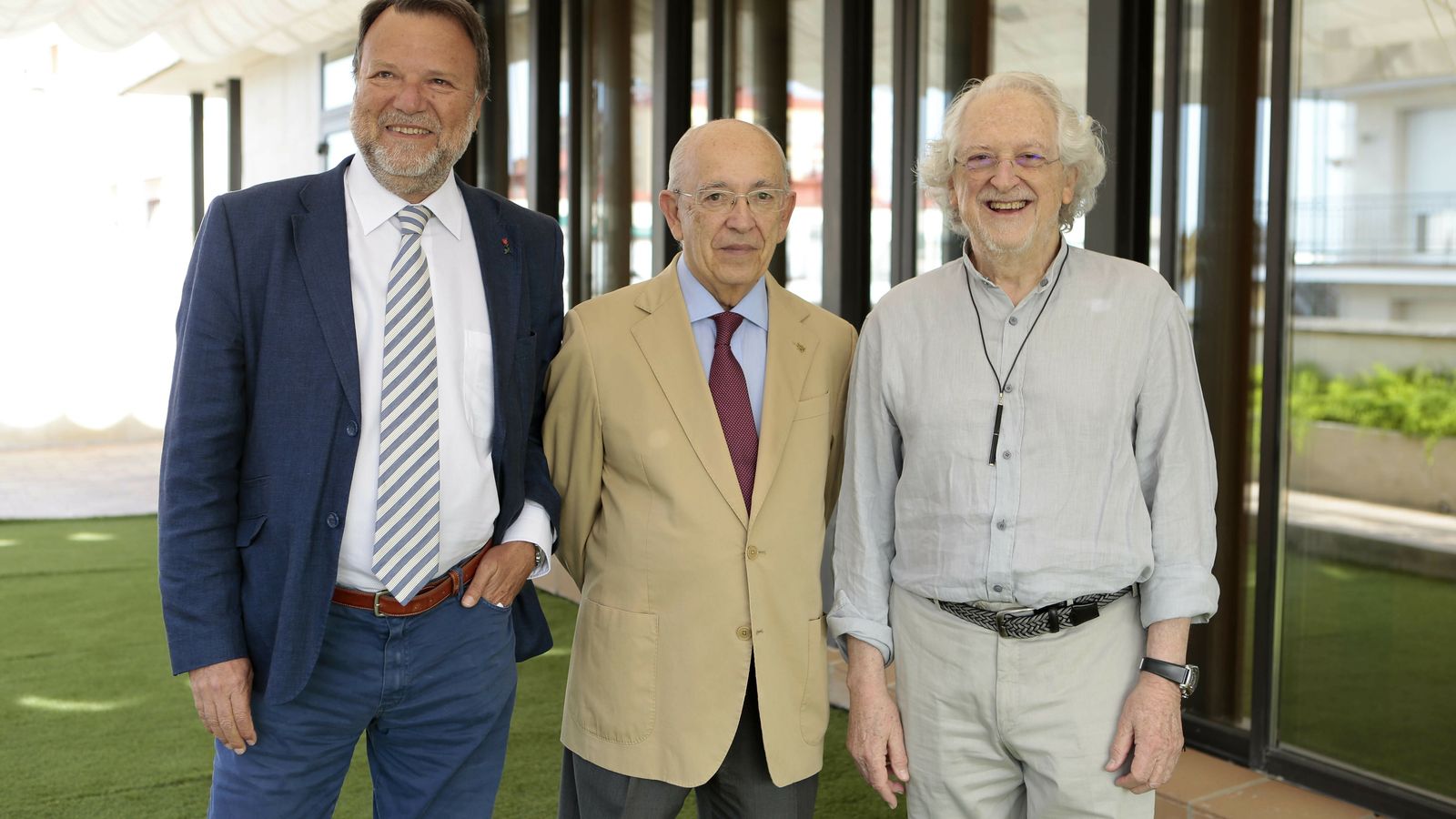 Los tres ex alcaldes.