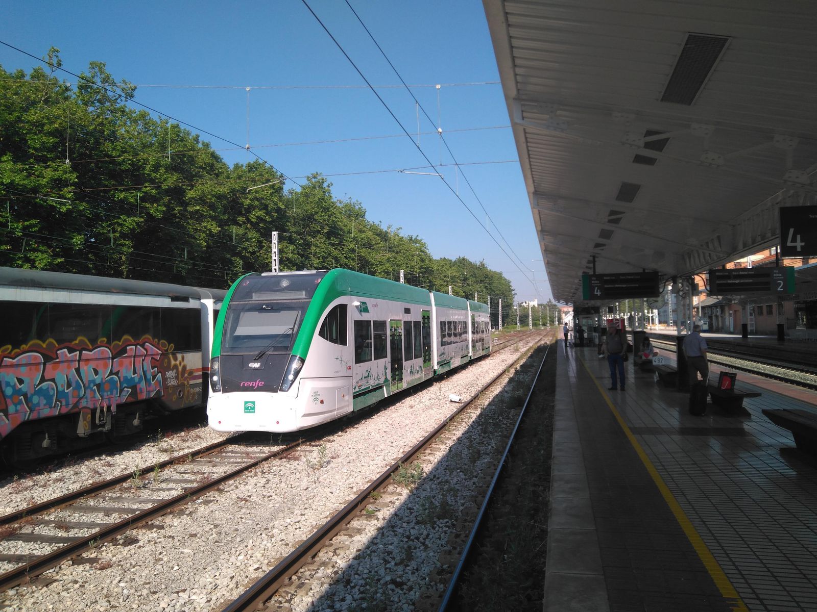 Una unidad del tranvía en proceso de homologación en Vitoria, el pasado julio.