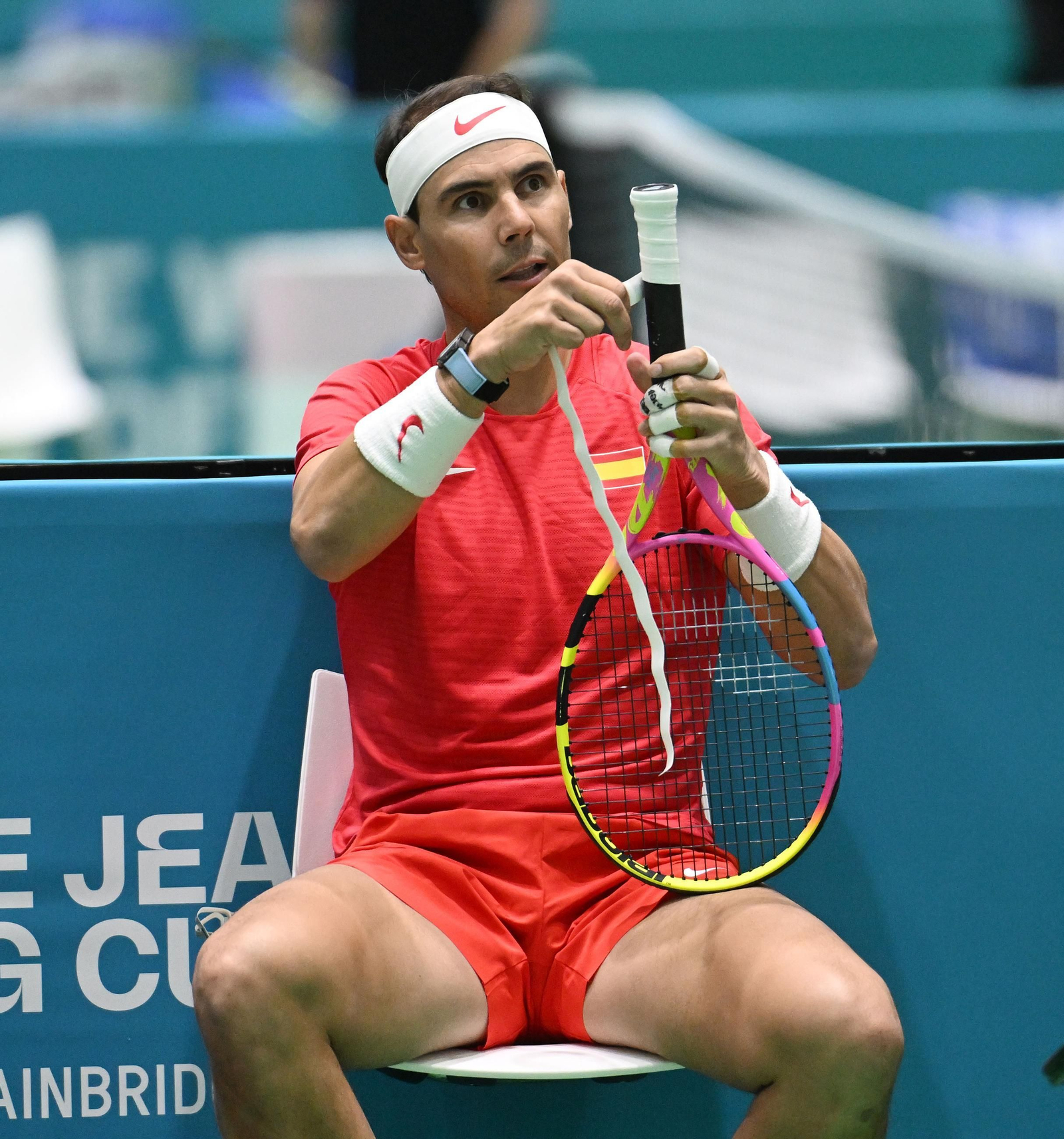 Rafa Nadal ya se pone a punto en Málaga: las imágenes de su primer entrenamiento