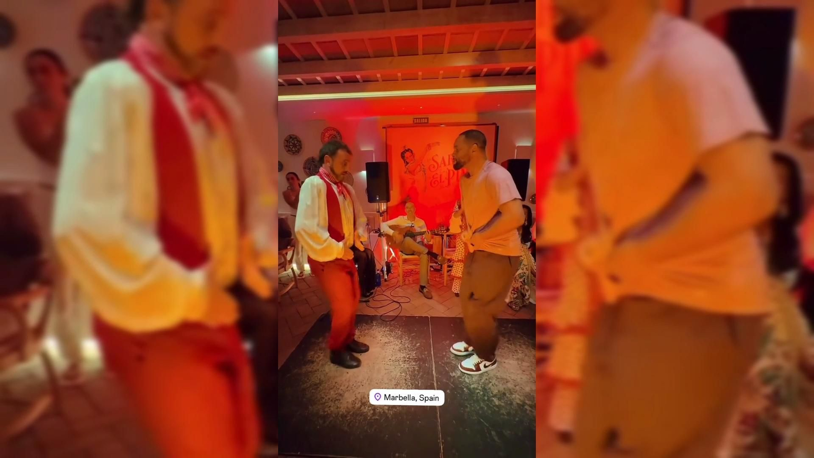 Will Smith se rinde al flamenco y baila con Felipe de Algeciras en Marbella