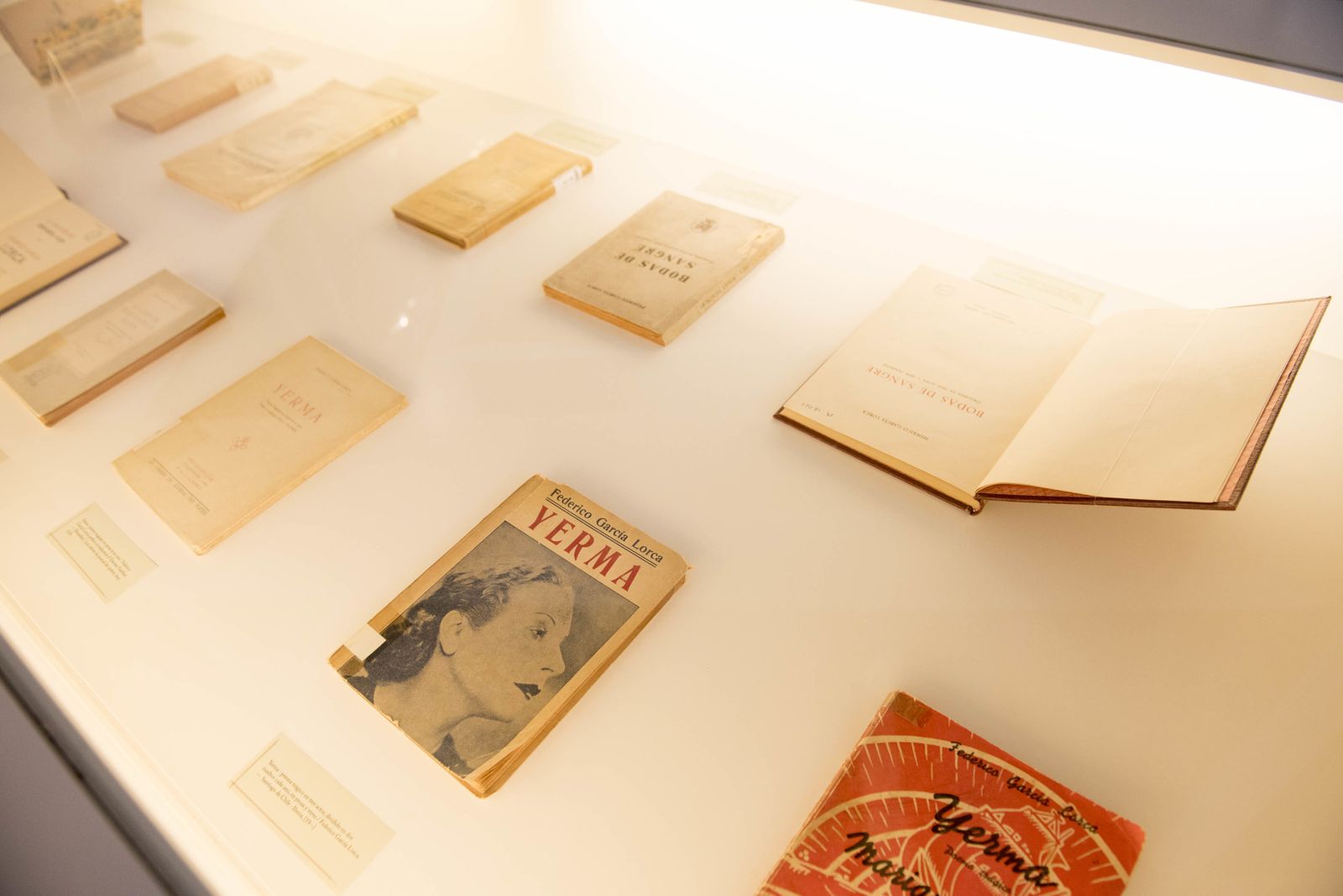 La exposición que hay ahora en el Centro Lorca exhibe interesantes ediciones de las obras de Lorca.