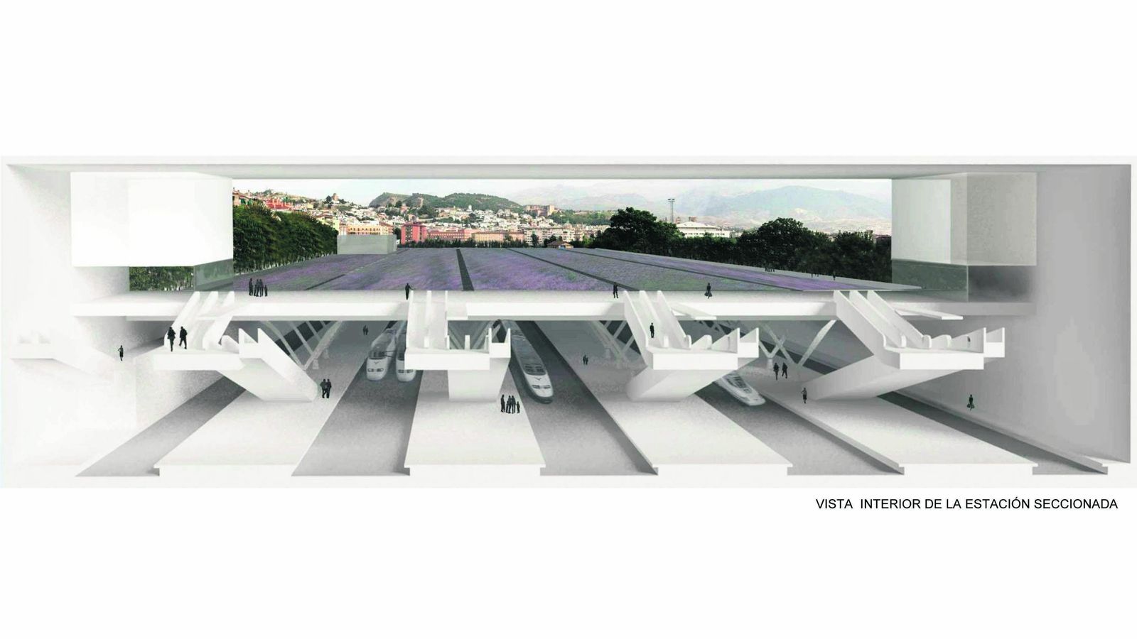 Maqueta de la fallida Estación de Granada del arquitecto Rafael Moneo