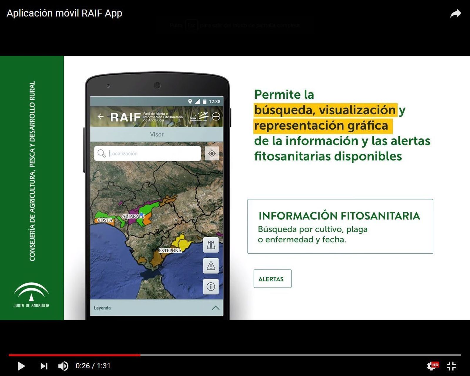 La RAIF ha lanzado un vídeo en Youtube en el que explica el funcionamiento de la aplicación móvil.
