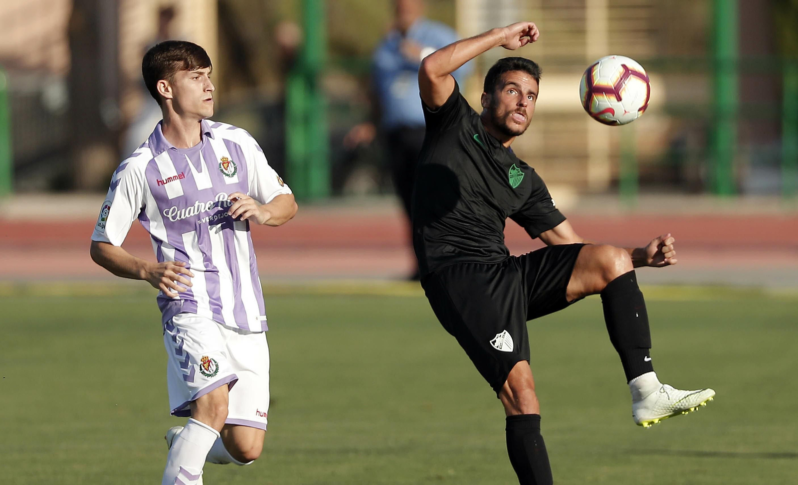 Juankar, en el primer amistoso de la pasada pretemporada ante el Valladolid.