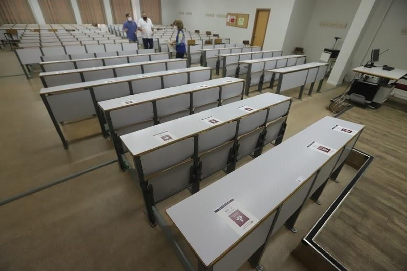 Una de las aulas del Campus de Rabanales.