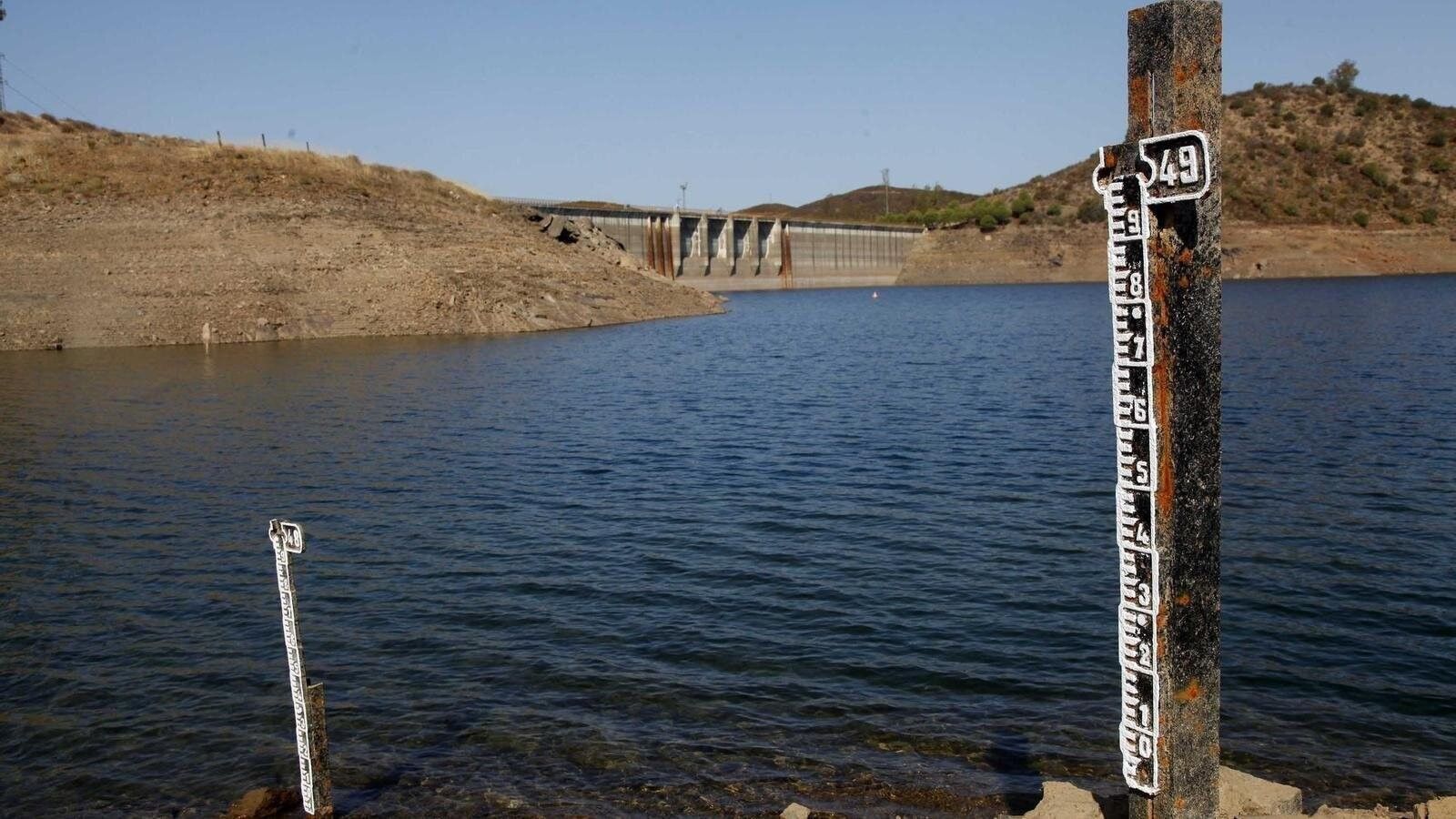 Un embalse de la provincia de Huelva.