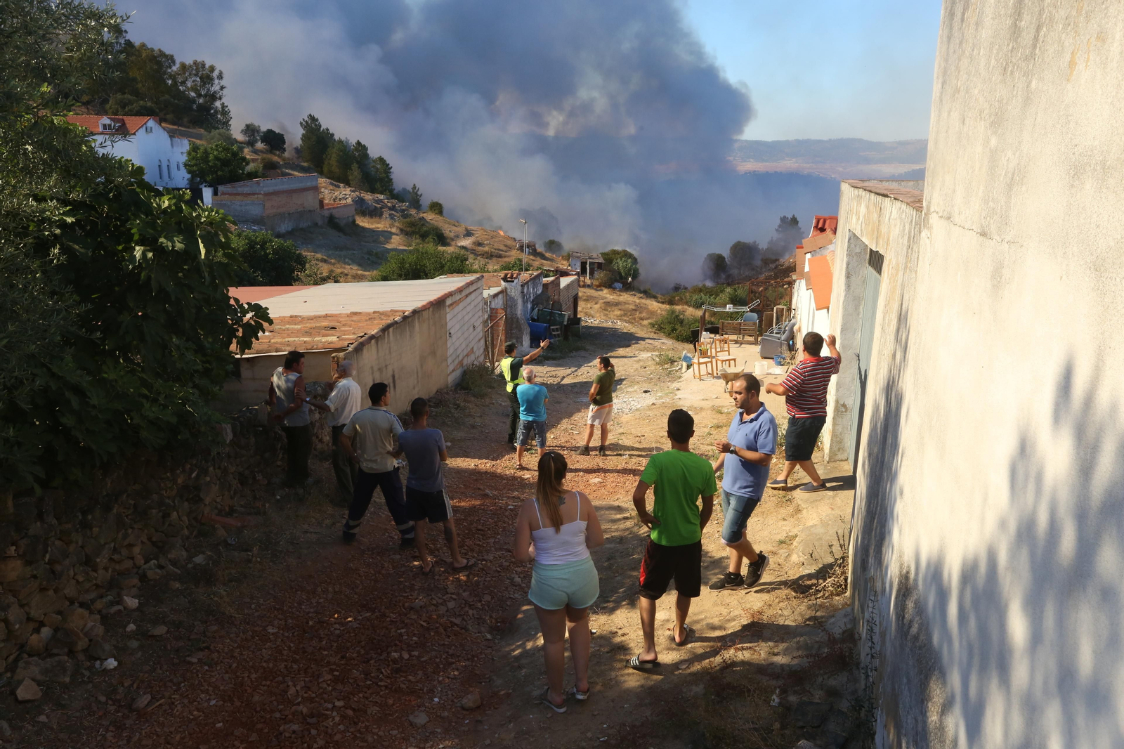 El incendio de Riotinto en imágenes