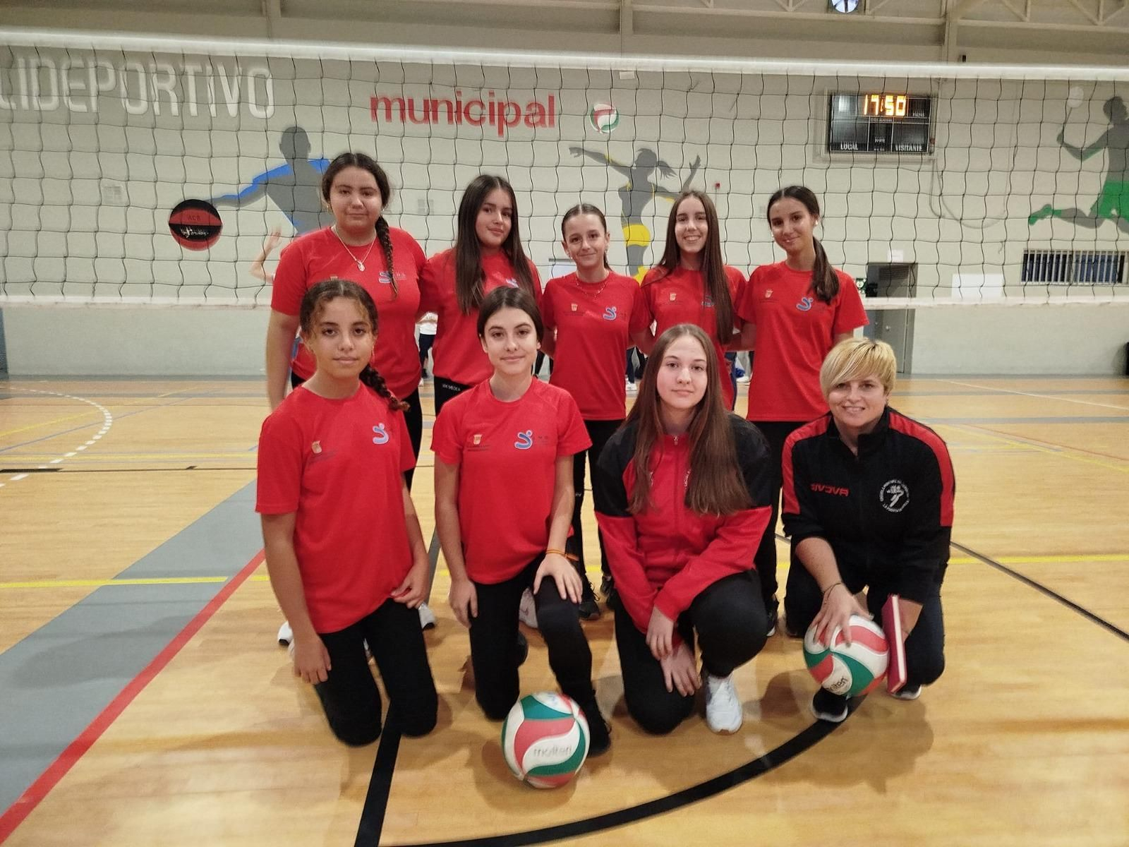 Equipo infantil A femenino voleibol