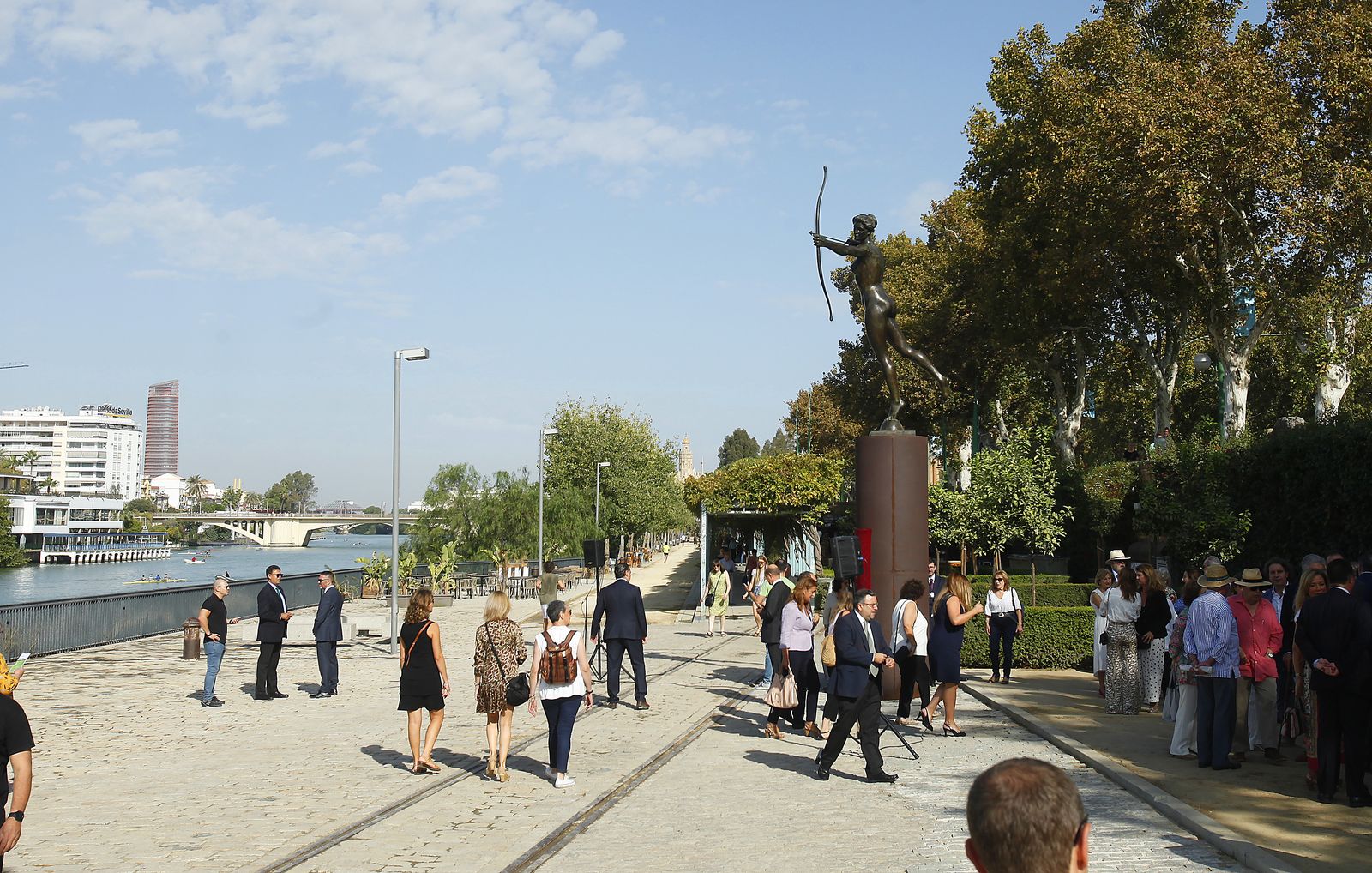 Diana Cazadora en el muelle de Nueva York