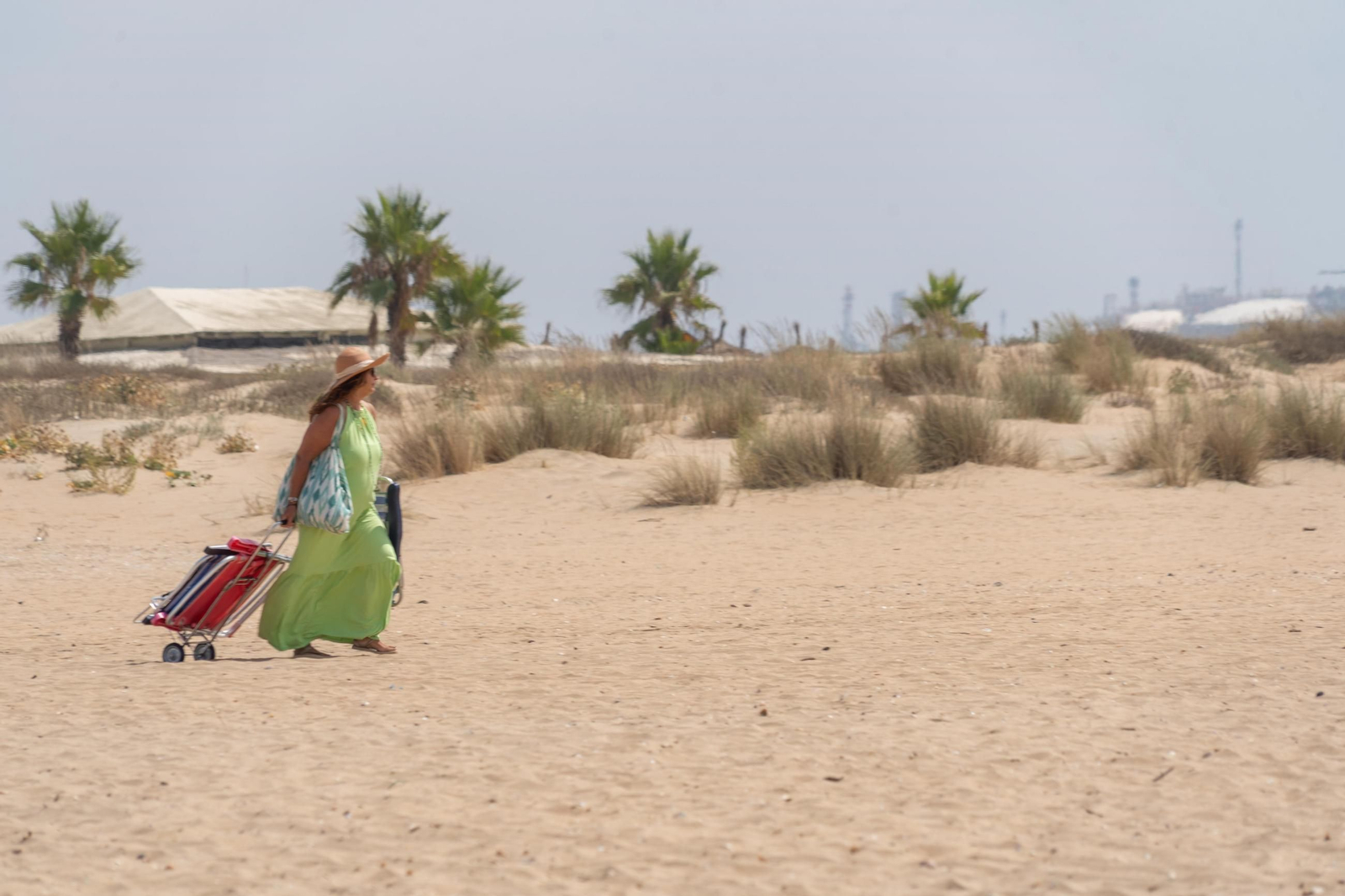 La vuelta de la playa.