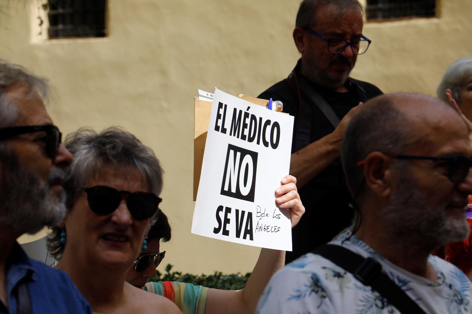 Las imágenes de la protesta de los vecinos de Villarrubia en defensa de la sanidad pública