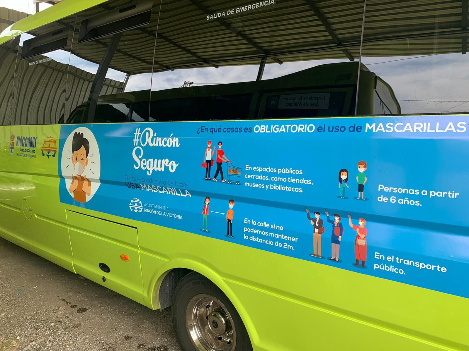 Un autobús de Rincón de la Victoria.