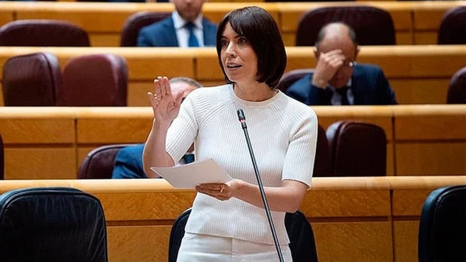 Diana Morant en una comparecencia en el Senado