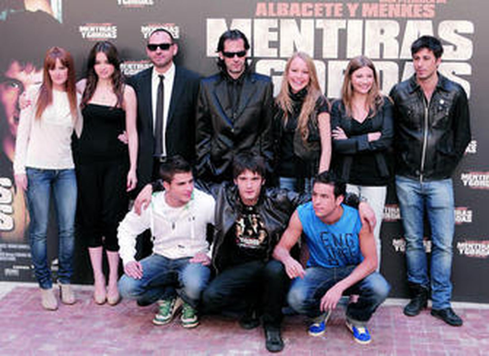 El equipo de 'Mentiras y gordas', ayer, en Madrid.