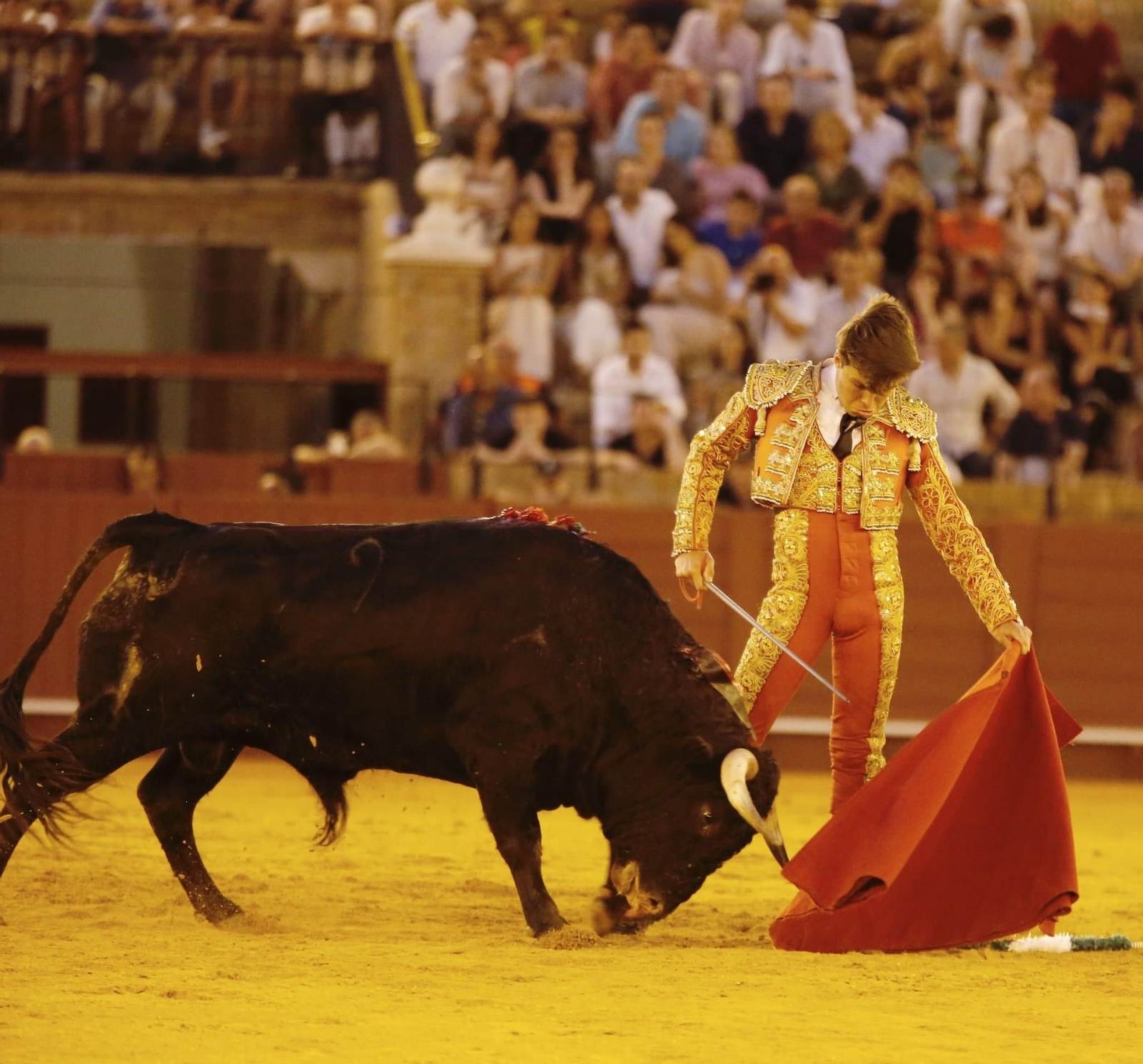 Guillermo Luna enseño buenas maneras y cortó una oreja.
