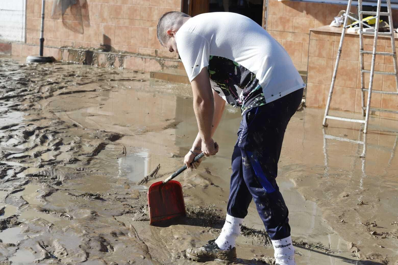 Las imágenes de las grandes inundaciones en Los Palmares entre San Juan y Trigueros