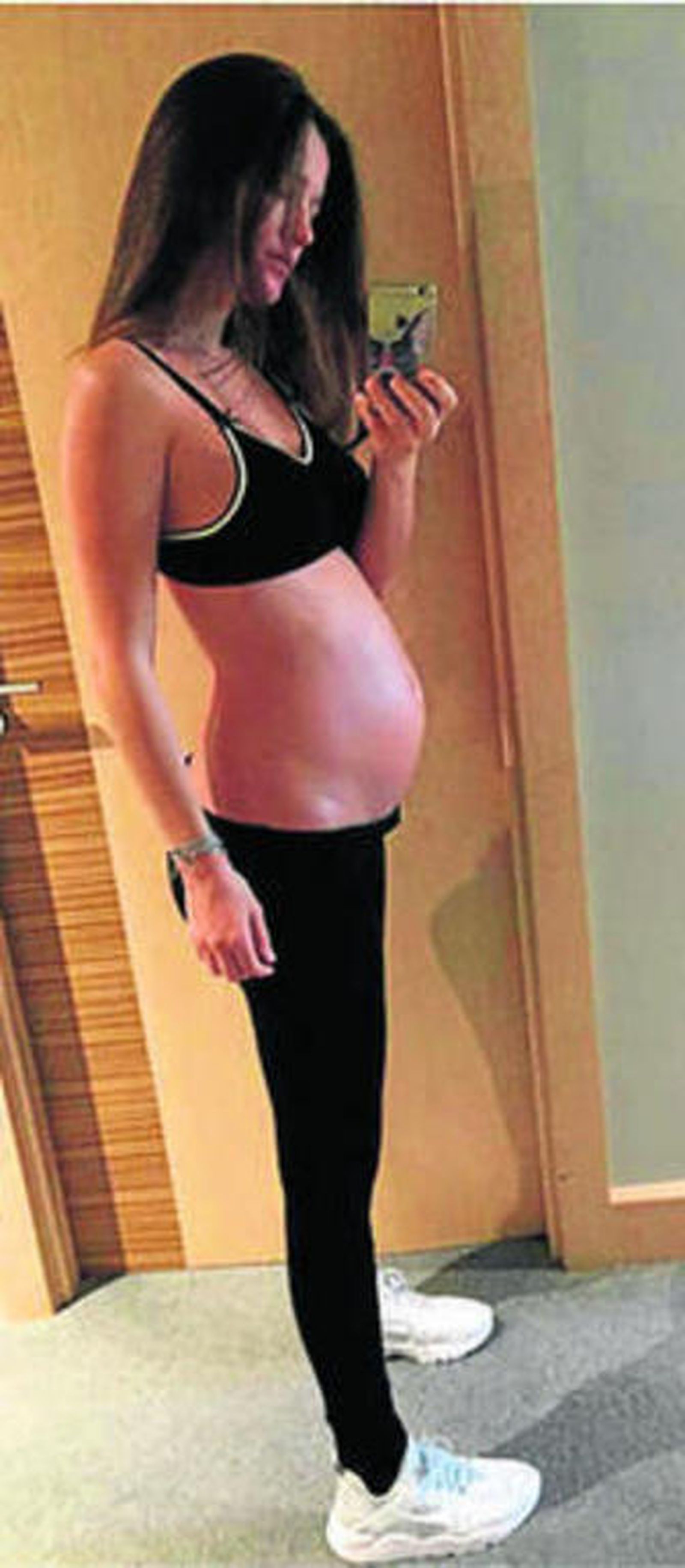 Malena Costa supera el ecuador de su embarazo