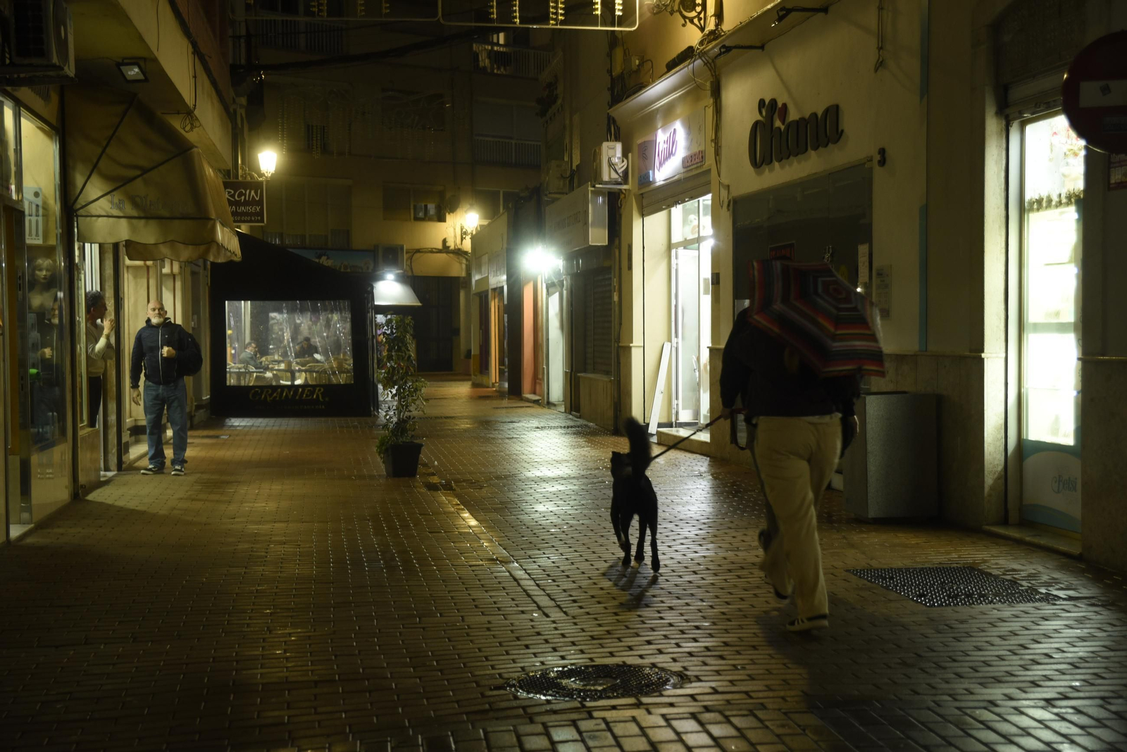 Fotos del viernes al paso de la borrasca Claudia en La Línea
