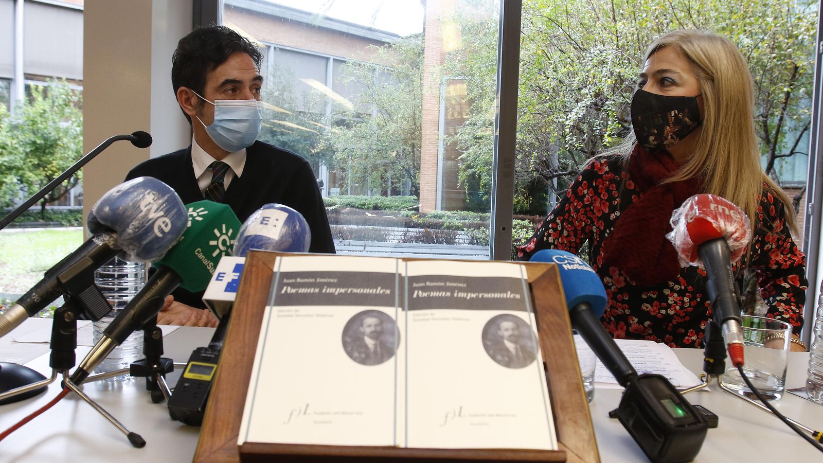 Un instante de la presentación de ‘Poemas impersonales’, de Juan Ramón Jiménez.