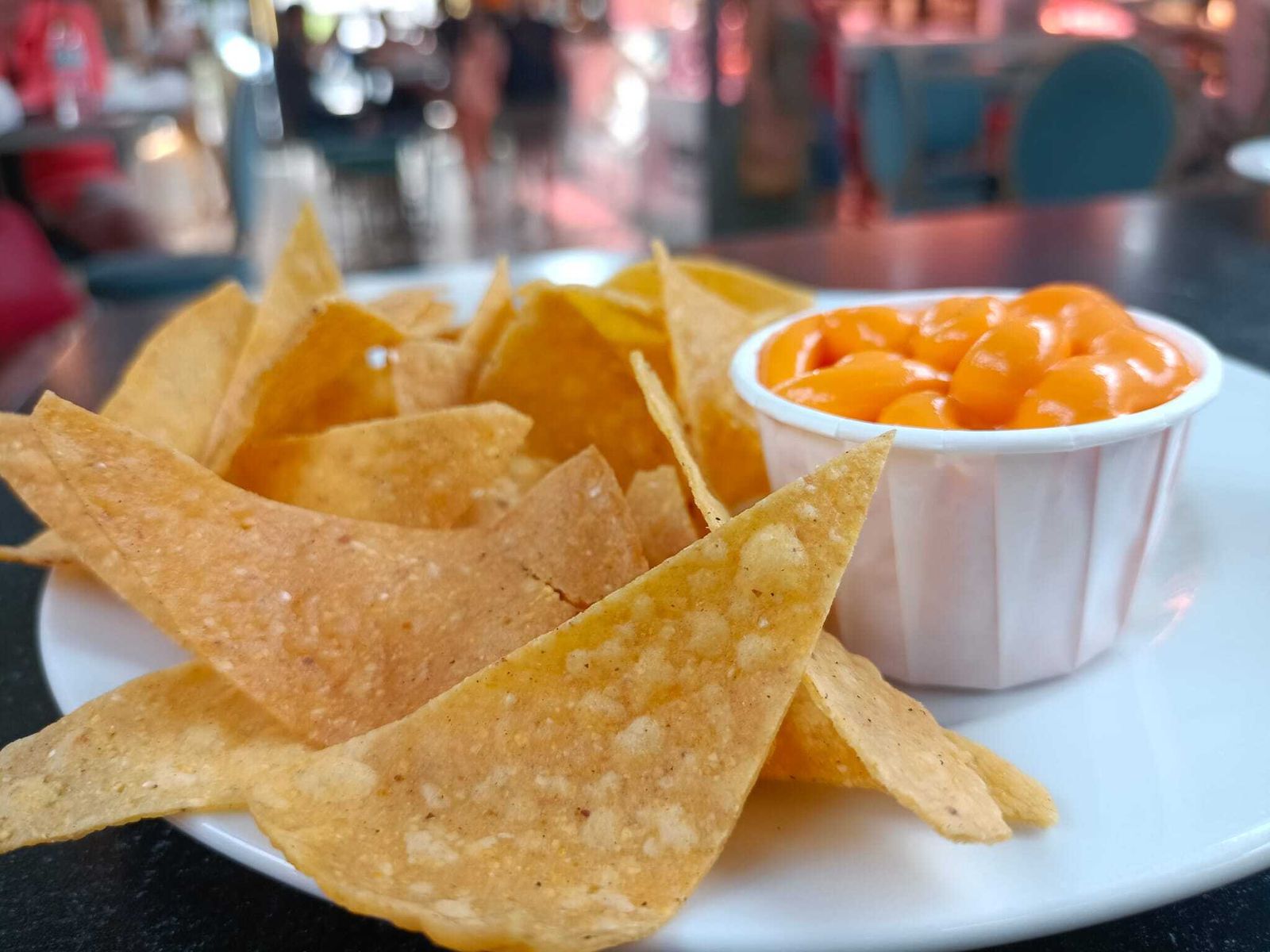 Nachos con queso de Mexx