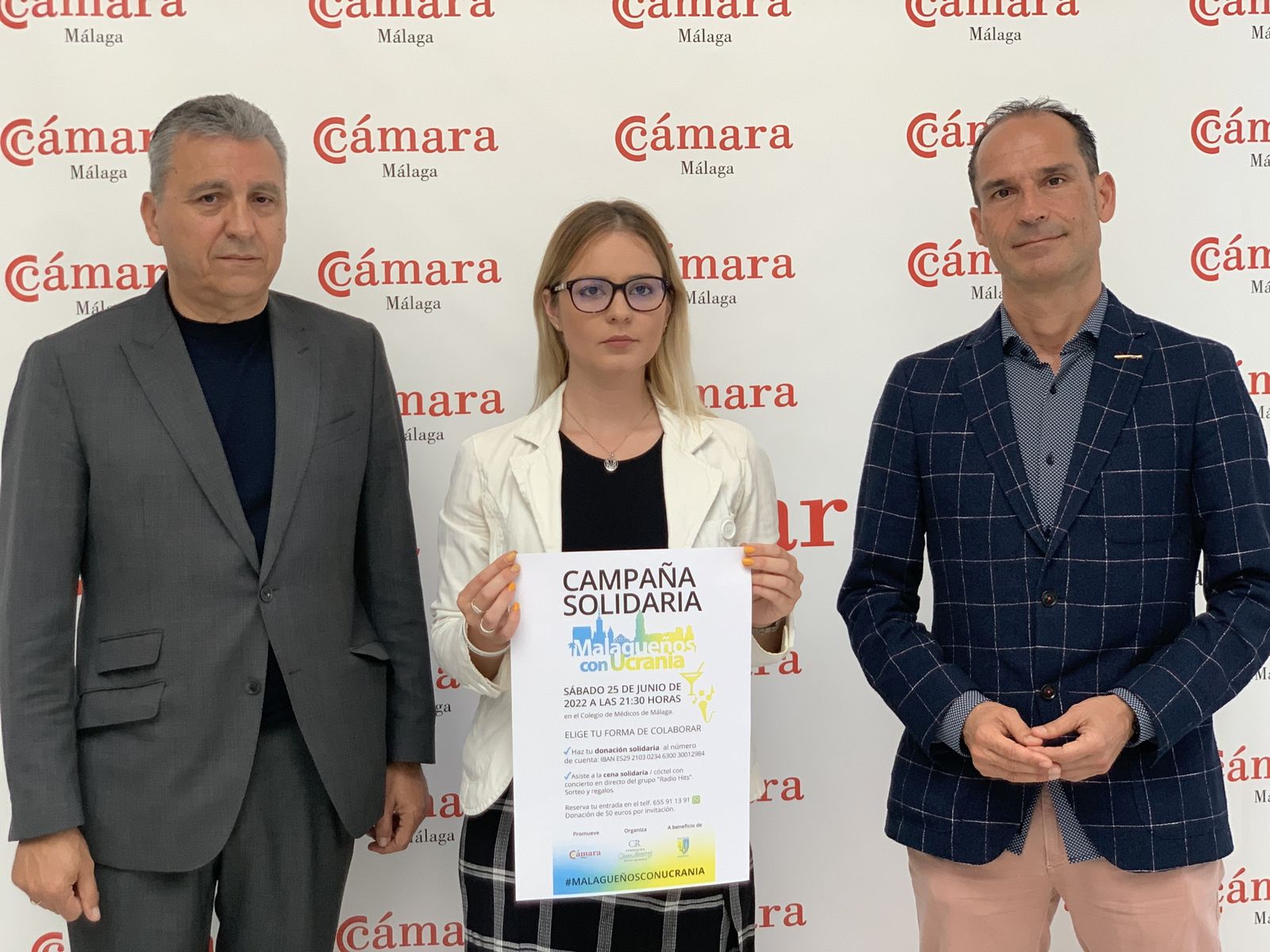 Presentación de la campaña "Malagueños con Ucrania".