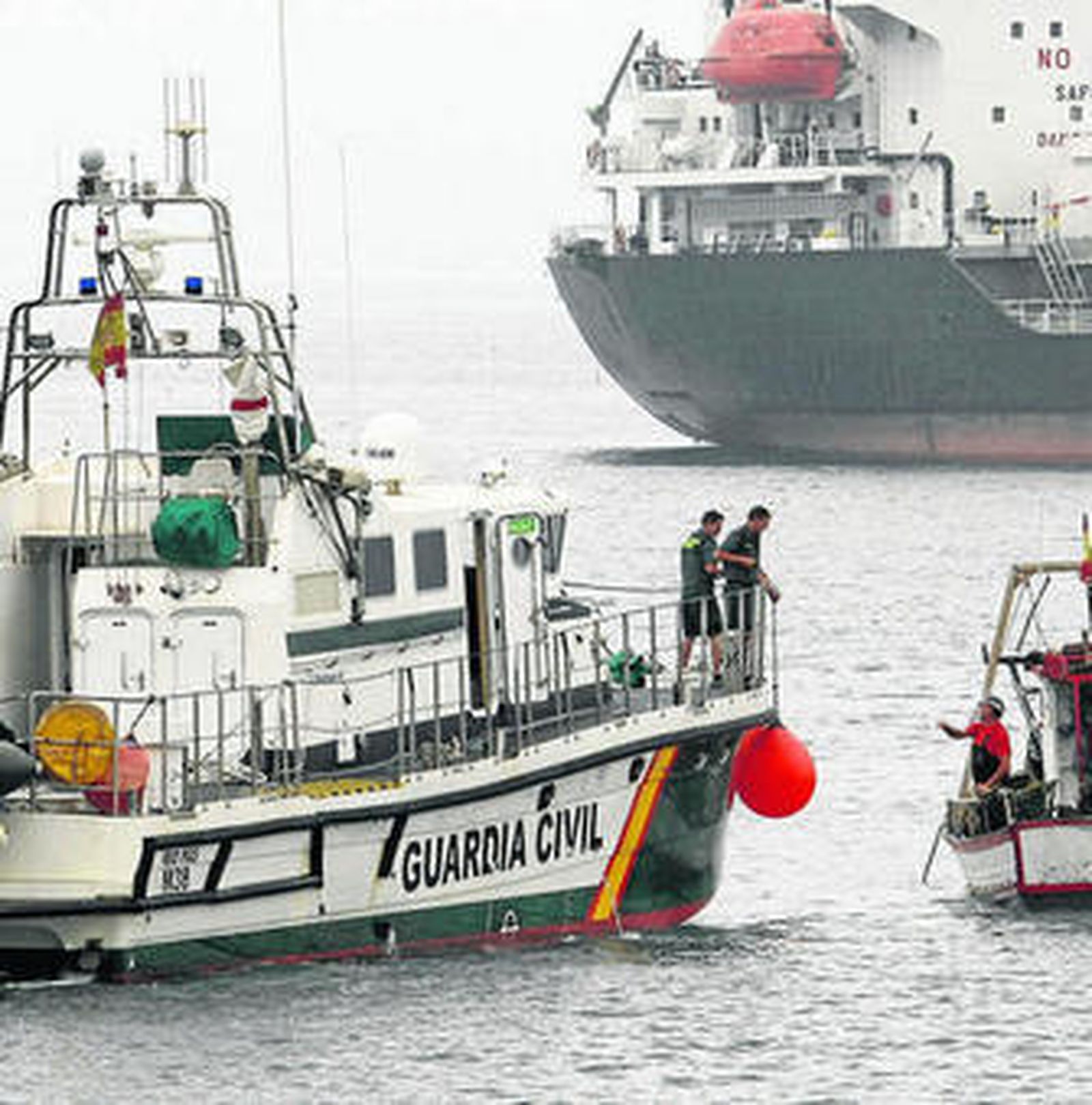 Imagen de un incidente en las aguas que rodean el Peñón.