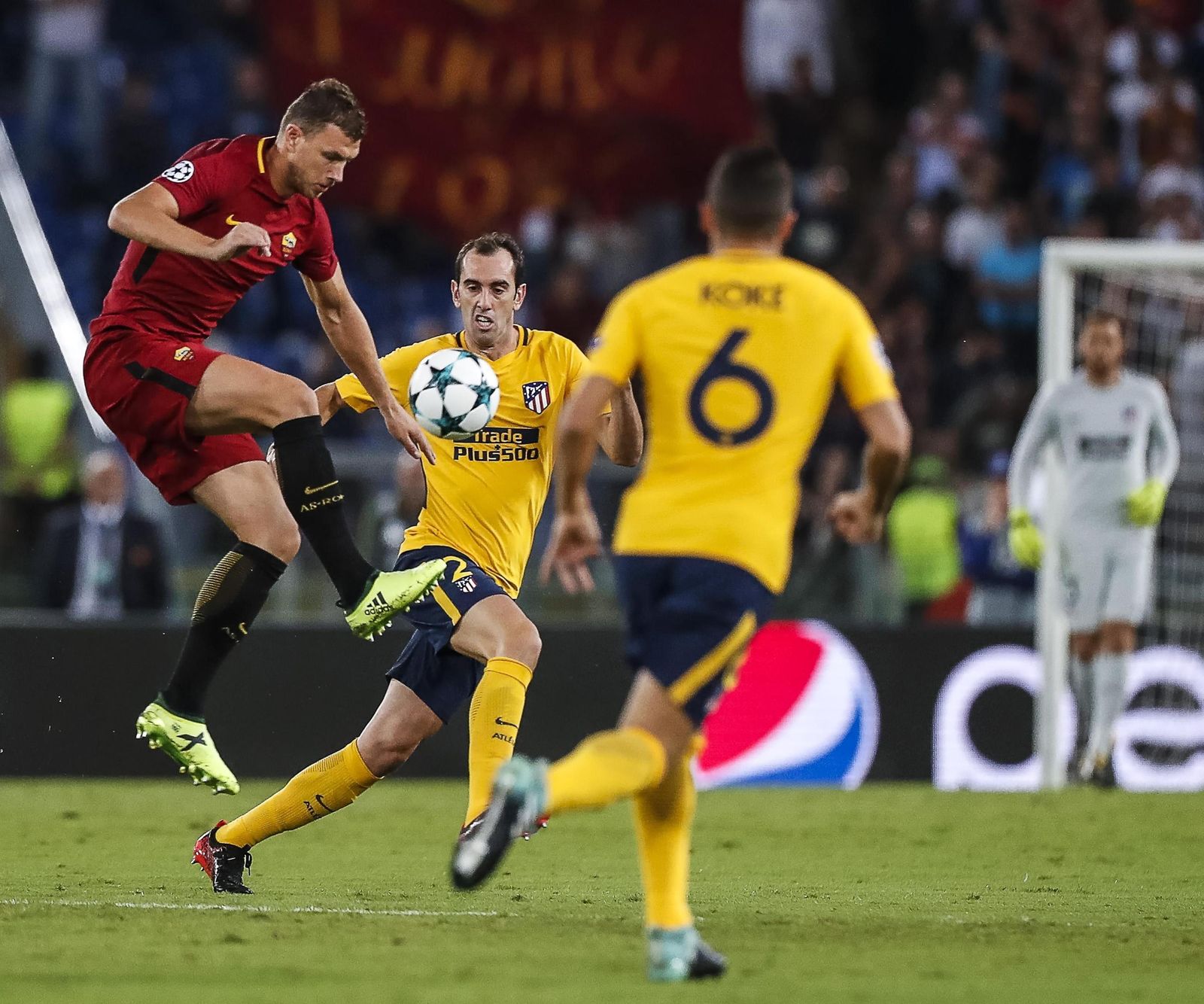 El Roma-Atlético de Madrid, en imágenes