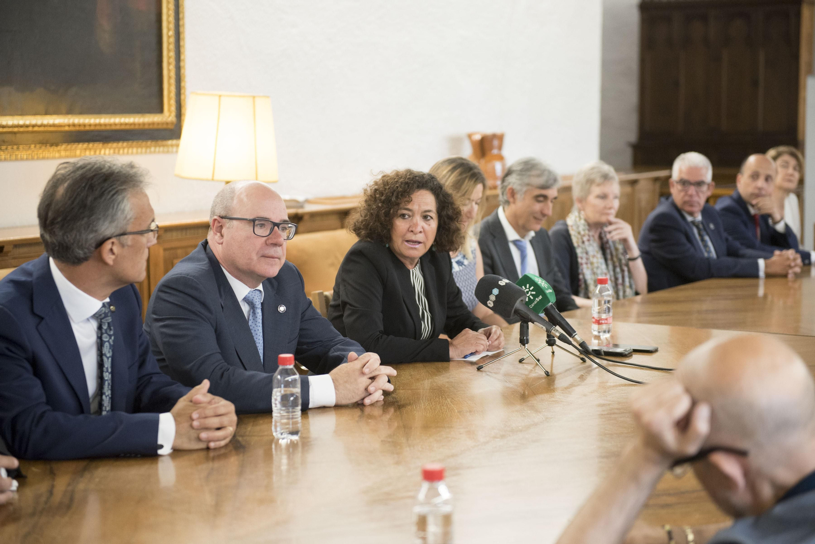 Pilar Aranda, en la presentación de su nuevo equipo de gobierno.