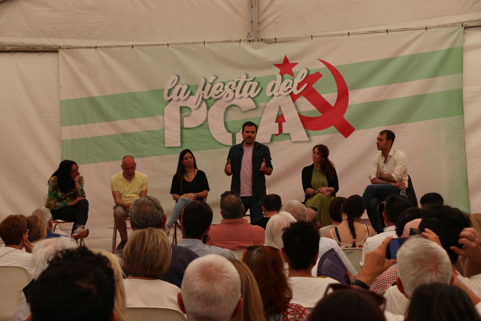 Alberto Garzón durante su intervención en Córdoba.