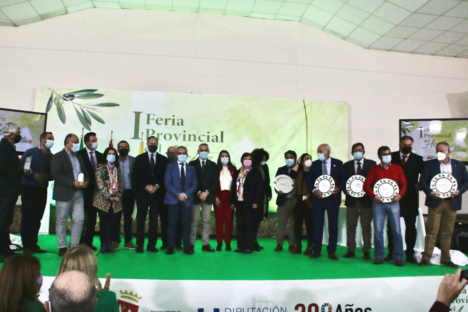 Inauguración de la I Feria Provincial del Aceite de Oliva de Huelva.