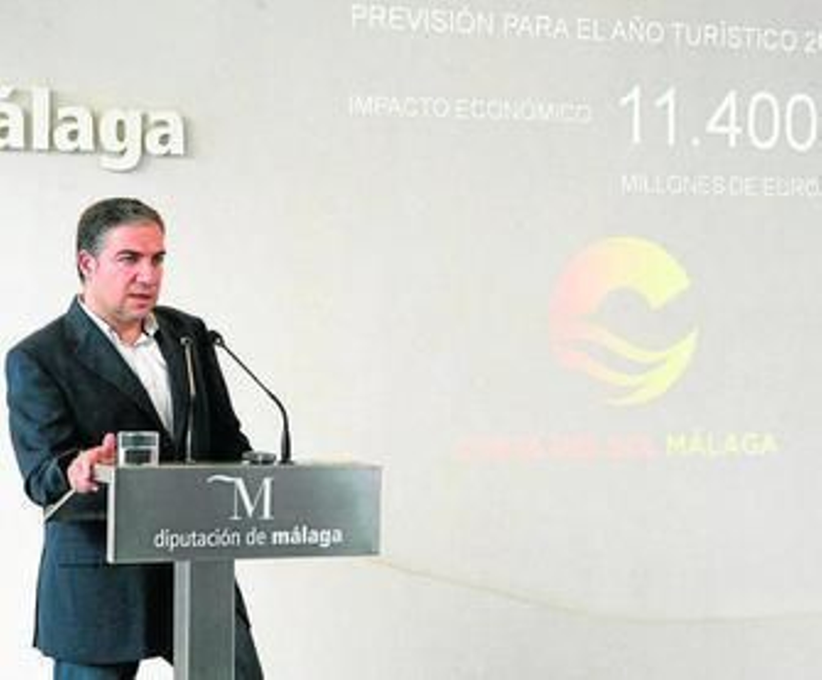 El presidente de Turismo Costa del Sol, ayer en la presentación del plan de acción 2015. El presidente de Turismo Costa del Sol, ayer en la presentación del plan de acción 2015.