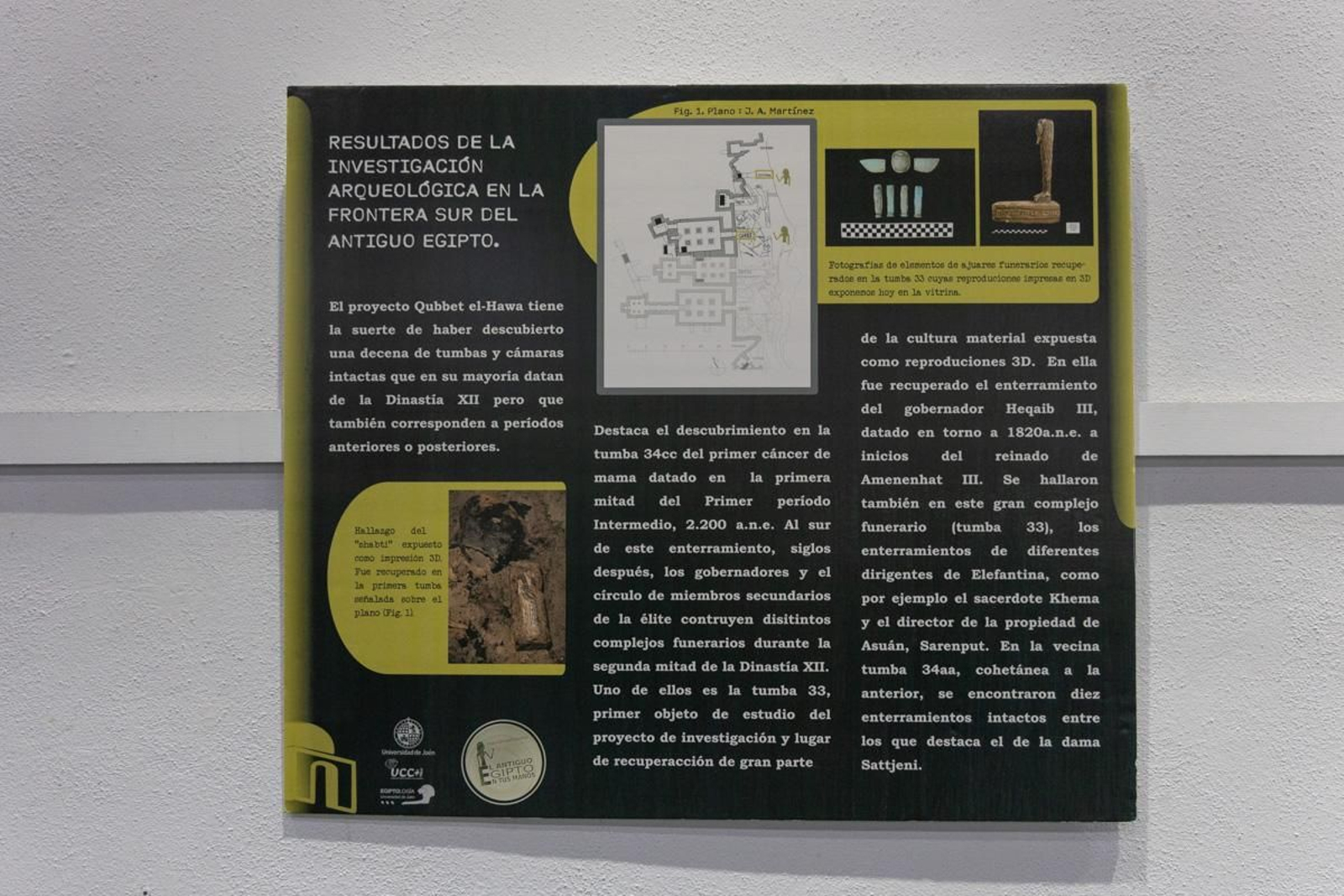 El trabajo arqueológico de la UJA en Egipto se muestra al público en esta exposición interactiva FOTOGALERIA