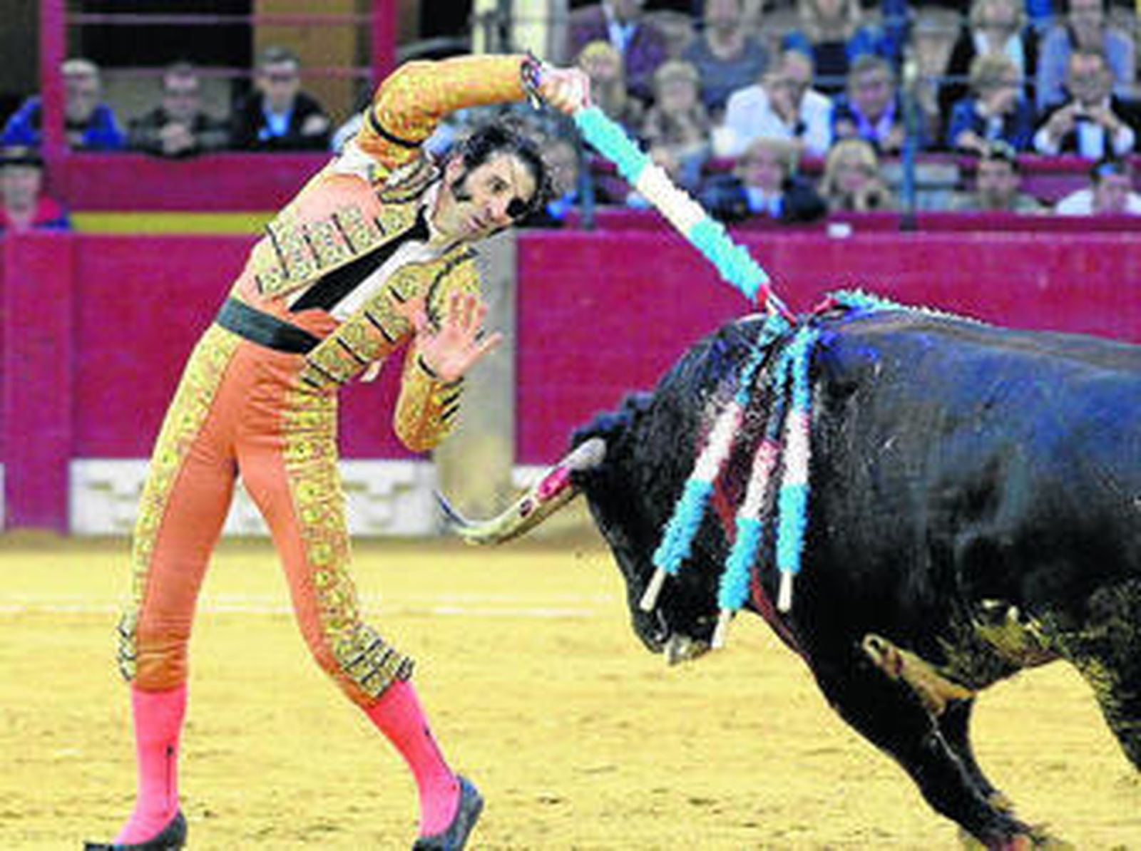 El torero Juan José Padilla durante su última corrida antes de la operación.