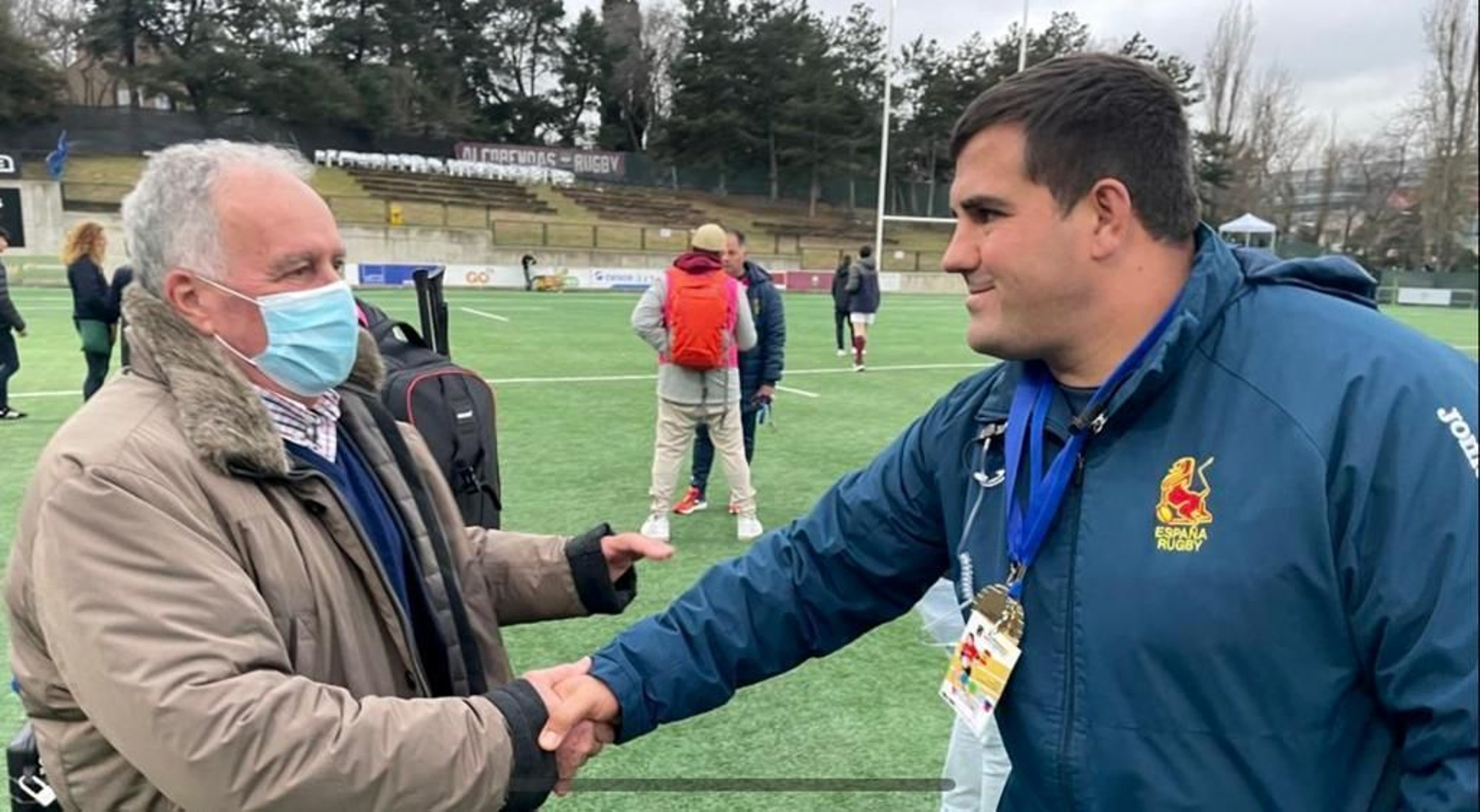Juan González Marruecos, en un reciente partido de las Leonas XV.
