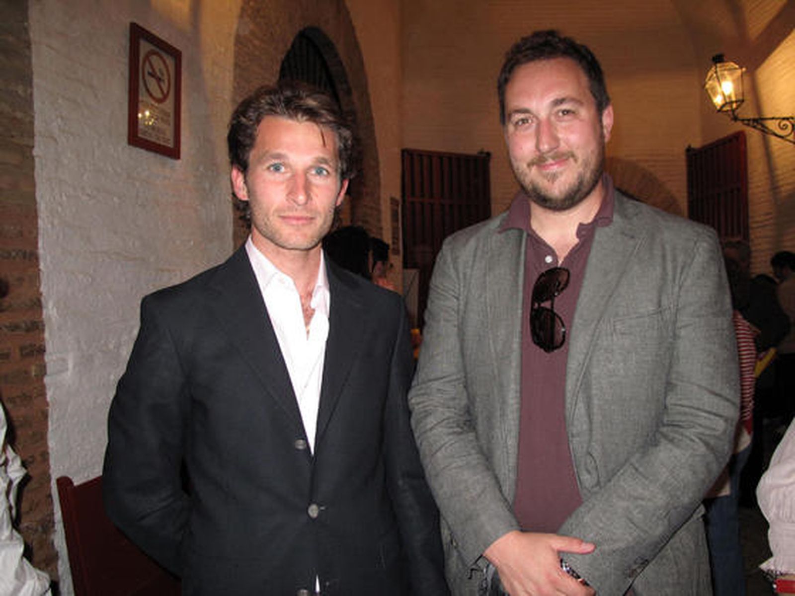 El torero francés Jeremy Banti y José Manuel Vázquez. 

Foto: Victoria Ramírez