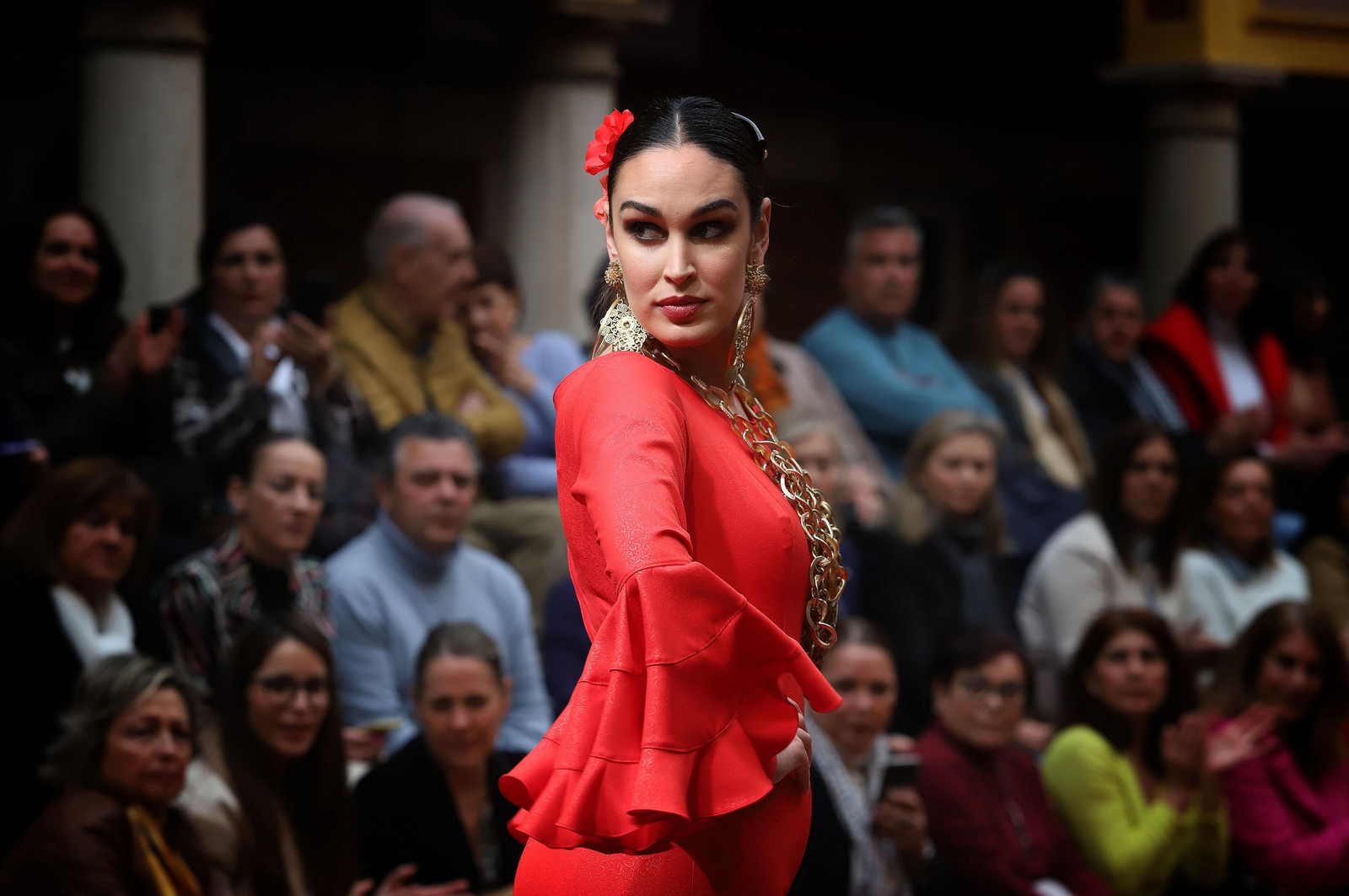 Huelva Flamenca 2023. Imágenes del desfile benéfico de El Ajolí a favor de Cruz Roja Española