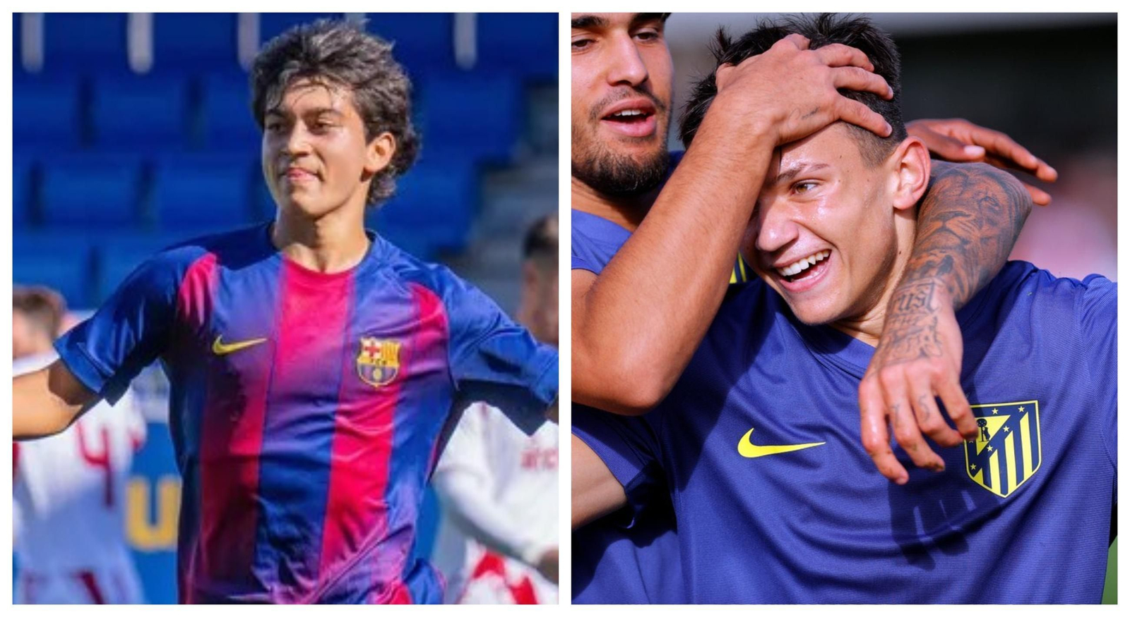 Adrián Guerrero (Barcelona) y Rubén Gómez (Atlético de Madrid).