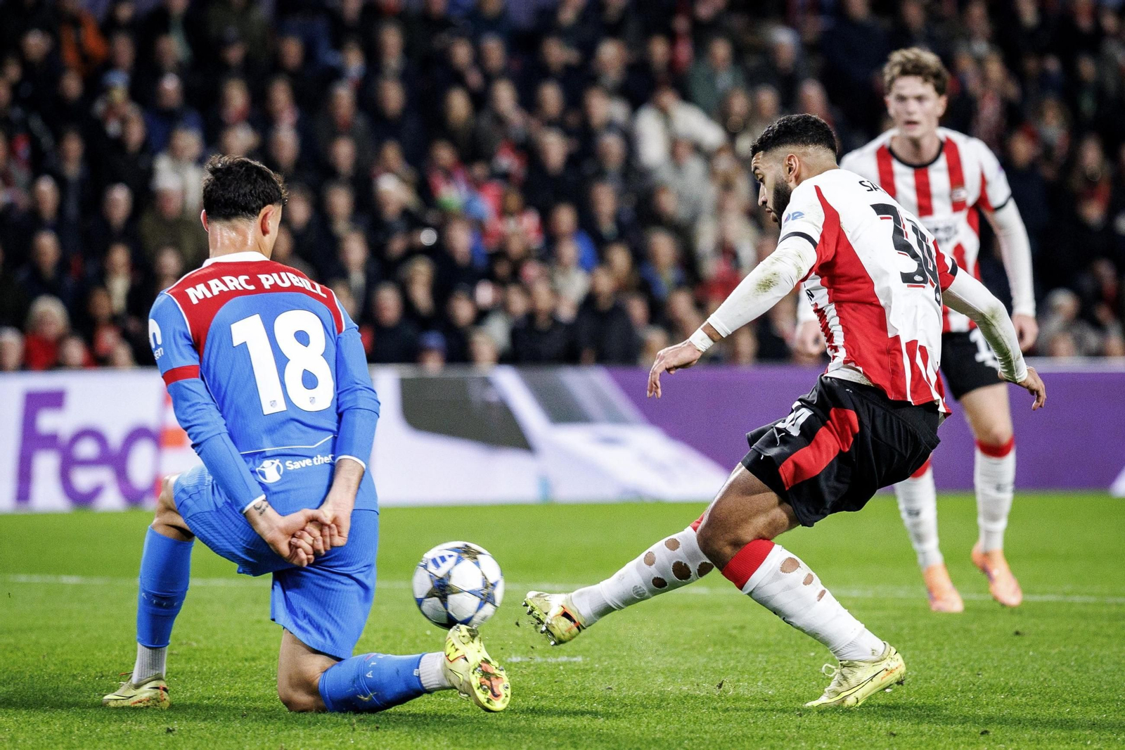 Las imágenes del PSV Eindhoven-Atlético de Madrid