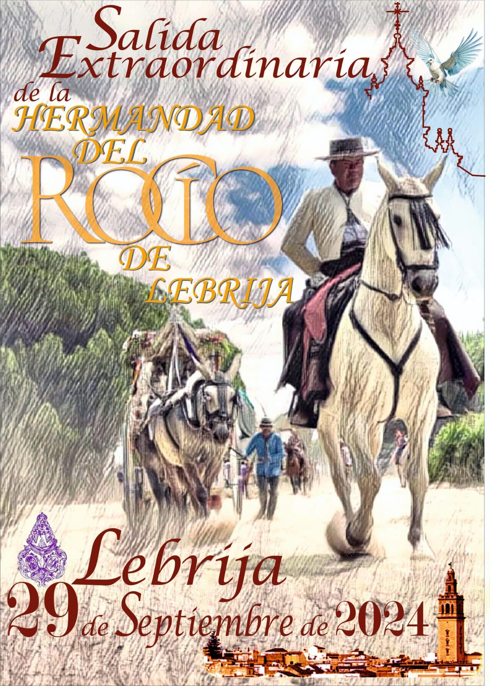 Cartel anunciador de la salida extraordinaria.