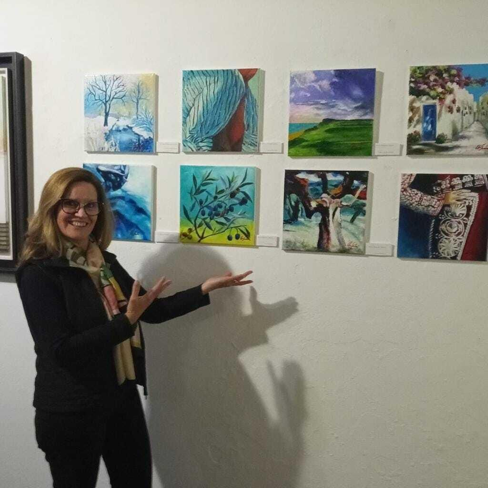 Algunas de las pinturas de 'Andalucía, mi amor'. Algunas de las pinturas de 'Andalucía, mi amor'.