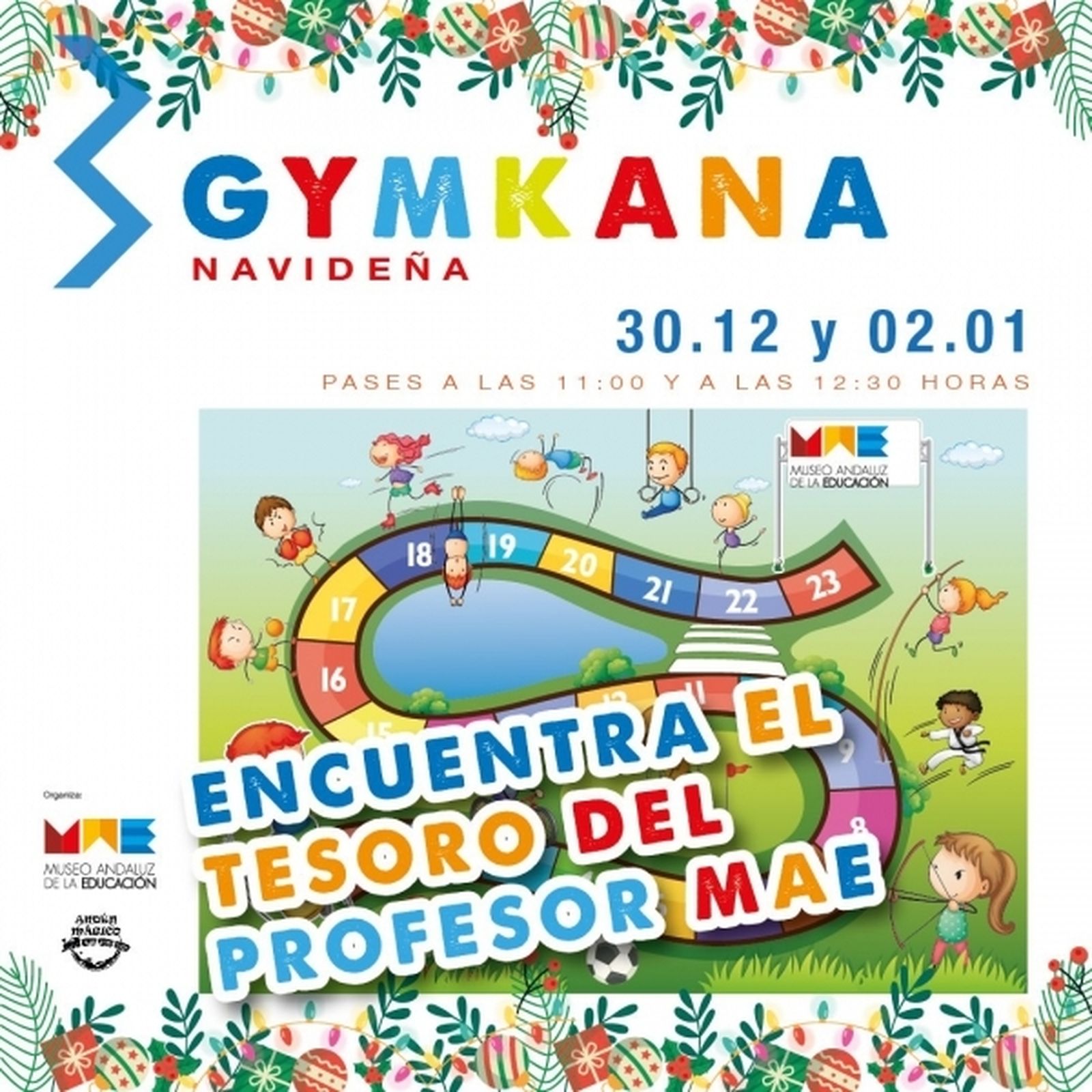 Cartel de la Gymkana navideña en Alhaurín de la Torre.