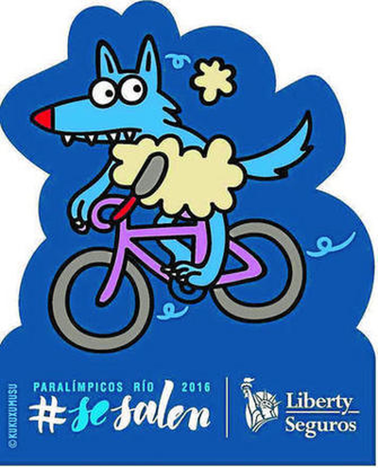 Logo de Alfonso Cabello en la campaña de Kukuxumusu.