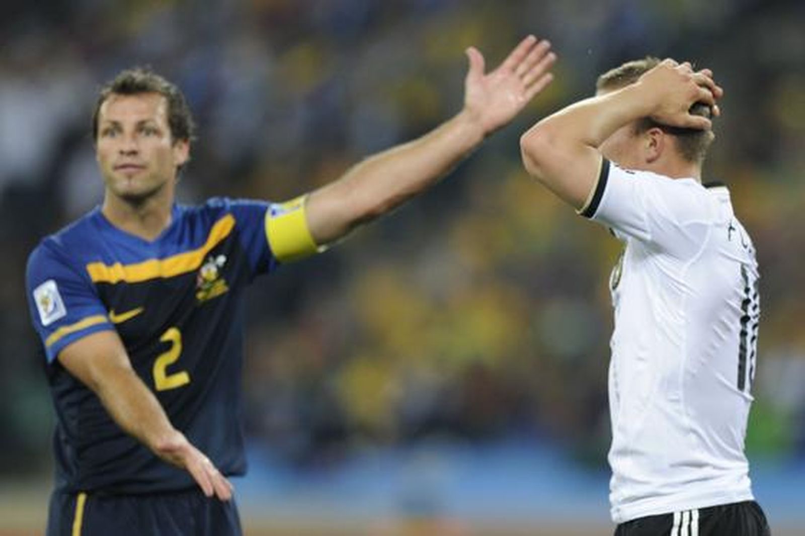 Alemania golea en su debut ante Australia en el Grupo D. / AFP