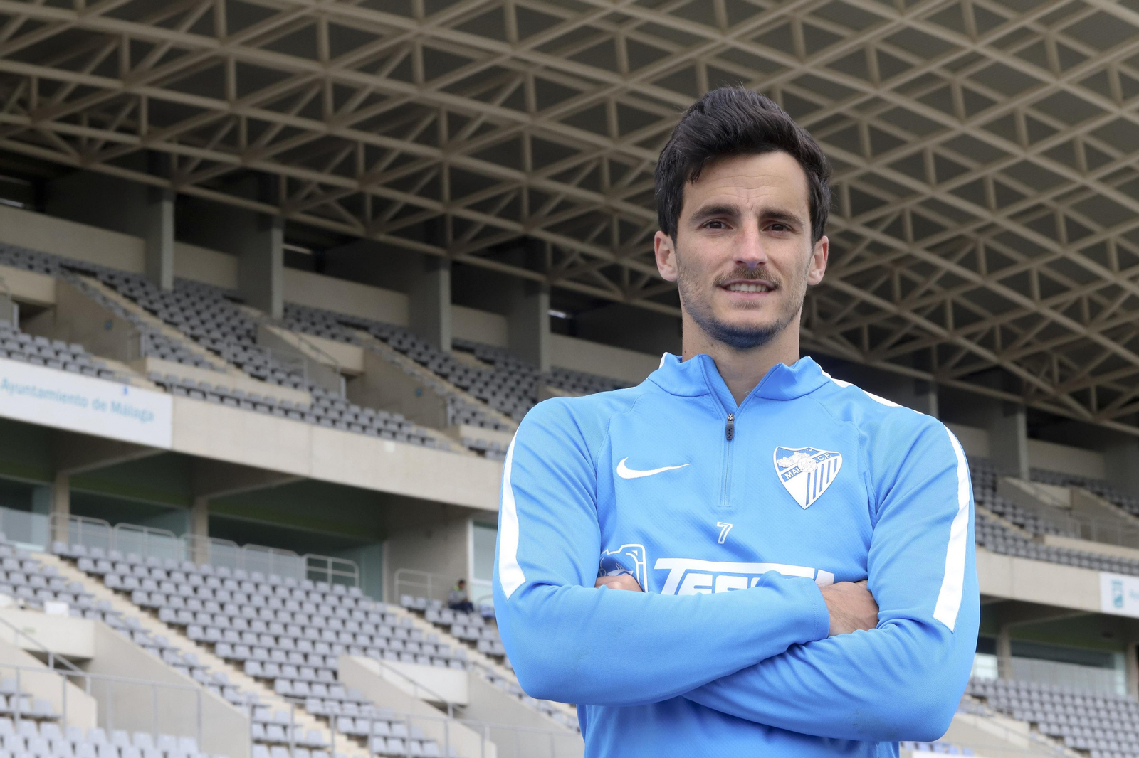 Juankar posa ante la cámara de 'Málaga Hoy'.